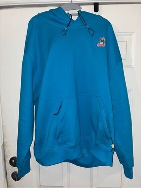 Nike ACG Teal Blue Pullover Hoodie with Small Chest Patch